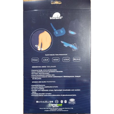 BLUEWELL SÜNGERLİ KOL ASKISI STANDART MEDİKAL KORSE BLUEWELL SÜNGERLİ KOL ASKISI STANDART MEDİKAL KORSE