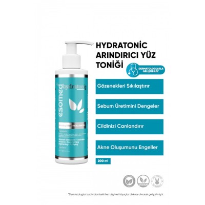 Hydratonic Arındırıcı, Gözenek Sıkılaştırıcı, Yağ Dengeleyici Ve Canlandırıcı Yüz Toniği 200 Ml Hydratonic Arındırıcı, Gözenek Sıkılaştırıcı, Yağ Dengeleyici Ve Canlandırıcı Yüz Toniği 200 Ml