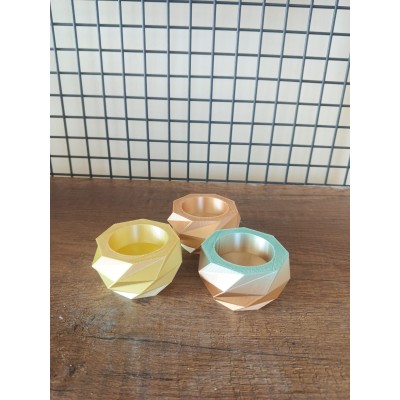 3D MUMLUK 6 ADET RETRO DESEN,MUM HEDİYESİ İLE BİRLİKTE