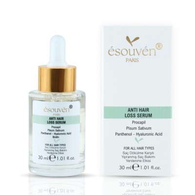 Esouven Paris Anti Hair Loss Serum Kadın & Erkek Saç Dökülmesine Karşı ,Hasarlı Saç Yenileyici , Saç Uzatmaya Yardımcı Esouven Paris Anti Hair Loss Serum Kadın & Erkek Saç Dökülmesine Karşı ,Hasarlı Saç Yenileyici , Saç Uzatmaya Yardımcı