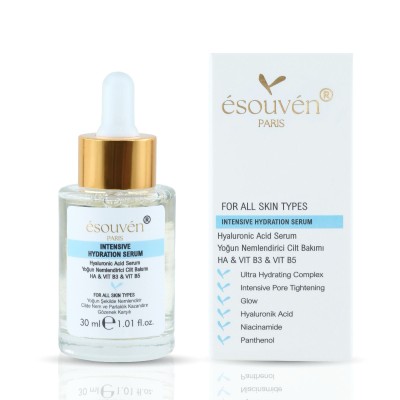 Esouven Paris Yoğun Nemlendirici Ve Gözenek Kapatıcı Cilt Bakım Serumu Intensive Hydration Serum Esouven Paris Yoğun Nemlendirici Ve Gözenek Kapatıcı Cilt Bakım Serumu Intensive Hydration Serum
