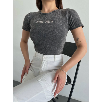 Baskılı aşıt yıkamalı bluz