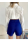 Gabardin fermuarlı şort etek S24906