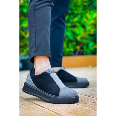 KB-007 Kuback Siyah Gri Siyah Yüksek Taban Tek Bant Bağcıksız Günlük Erkek KB-007 Kuback Siyah Gri Siyah Yüksek Taban Tek Bant Bağcıksız Günlük Erkek