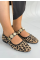 Koope Leopar Süet Babet Ayakkabı