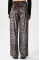 Leopar desen pantolon