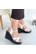 Minna Beyaz Cilt Dolgu Topuk Sandalet