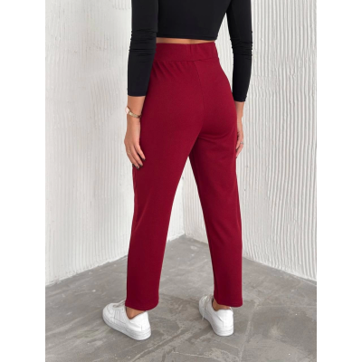 örme krep pantolon çift düğmeli örme krep pantolon çift düğmeli