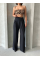 Pileli keten pantolon s255046