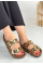 Tanta Leopar Süet Tokalı Terlik