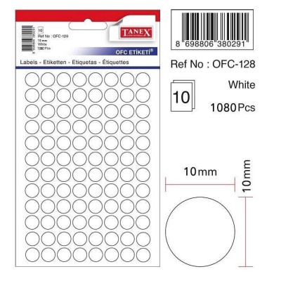 Tanex Ofc-128 Beyaz Ofis Etiketi Tanex Ofc-128 Beyaz Ofis Etiketi
