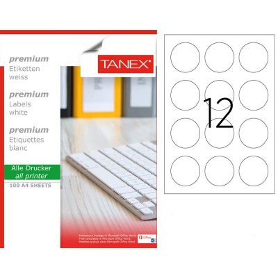 Tanex TW-2160 Laser Etiket 100 Lü Paket Tanex TW-2160 Laser Etiket 100 Lü Paket