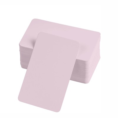 Boş Kelime Kartları 5x8 cm - 50 Adet Oval Kenarlı | Tabu & Not Kartları - Pembe Boş Kelime Kartları 5x8 cm - 50 Adet Oval Kenarlı | Tabu & Not Kartları - Pembe