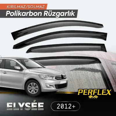 Perflex Polikarbon Kırılmaz Rüzgarlık V2 Düz Citroen C-Elysee 2012+ Perflex Polikarbon Kırılmaz Rüzgarlık V2 Düz Citroen C-Elysee 2012+