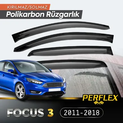 Perflex Polikarbon Kırılmaz Rüzgarlık V2 Mugen Fiat Linea Mugen Ford Focus 3 2011-2018 Perflex Polikarbon Kırılmaz Rüzgarlık V2 Mugen Fiat Linea Mugen Ford Focus 3 2011-2018