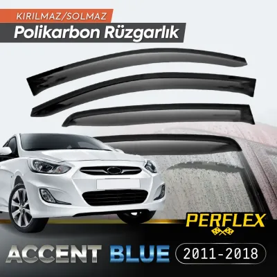 Perflex Polikarbon Kırılmaz Rüzgarlık V2 Mugen Hyundai Accent Blue 2011-2018 Perflex Polikarbon Kırılmaz Rüzgarlık V2 Mugen Hyundai Accent Blue 2011-2018