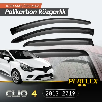 Perflex Polikarbon Kırılmaz Rüzgarlık V2 Mugen Renault Clio 4 2013-2019 Perflex Polikarbon Kırılmaz Rüzgarlık V2 Mugen Renault Clio 4 2013-2019
