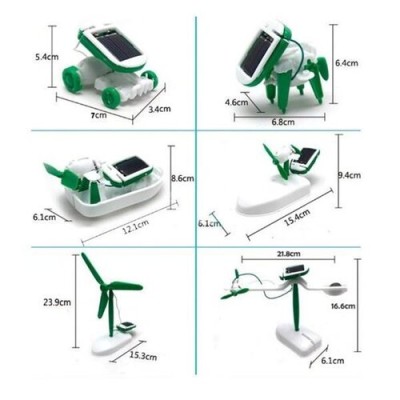 Güneş Enerjili Robot Oluşturma Seti Solar Kit (6 in 1) Güneş Enerjili Robot Oluşturma Seti Solar Kit (6 in 1)