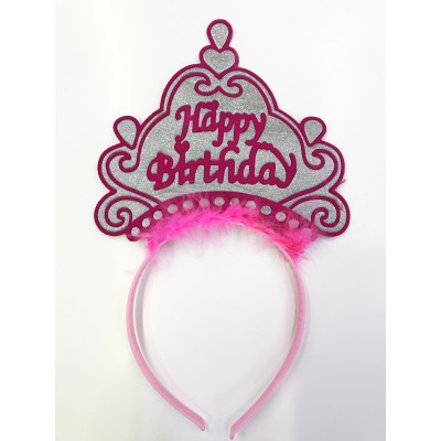 Happy Birthday Yazılı Neon Renk Taç 12 Adet Happy Birthday Yazılı Neon Renk Taç 12 Adet