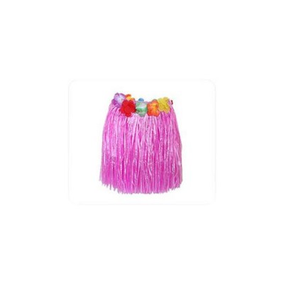 Hawaii Hula Eteği Pembe Renk 40 cm Hawaii Hula Eteği Pembe Renk 40 cm