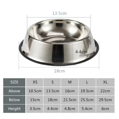 Paslanmaz Çelik Metal Mama Kabı 18 cm. Paslanmaz Çelik Metal Mama Kabı 18 cm.