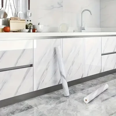 Mermer Desenli Kaplama Kağıdı 5 Metre Mermer Desenli Kaplama Kağıdı 5 Metre