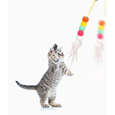 Elastik Yapışkanlı Kedi Oyun Oltası Elastik Yapışkanlı Kedi Oyun Oltası