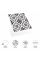 DecoHandy Pvc Duvar Karosu 30x30cm 4'lü Paket - Siyah Beyaz Çini Desen 0,36m2 DecoHandy Pvc Duvar Karosu 30x30cm 4'lü Paket - Siyah Beyaz Çini Desen 0,36m2