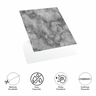 DecoHandy Pvc Duvar Karosu 30x30cm 4'lü Paket - Mermer Desenli Siyah 0,36m2 DecoHandy Pvc Duvar Karosu 30x30cm 4'lü Paket - Mermer Desenli Siyah 0,36m2