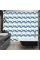 Decohandy 30x30 Cm Pvc Duvar Karosu 4'lü Paket - Mavi Desen Decohandy 30x30 Cm Pvc Duvar Karosu 4'lü Paket - Mavi Desen