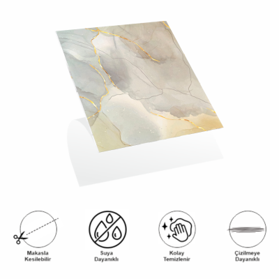 Decohandy 30x30 Cm Pvc Duvar Karosu 4'Lü Paket - Dumanlı Mermer Desen Decohandy 30x30 Cm Pvc Duvar Karosu 4'Lü Paket - Dumanlı Mermer Desen