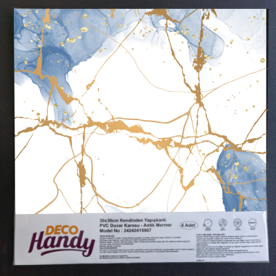 DecoHandy Pvc Yapışkanlı Yer Karosu 30x30cm 4'Lü Paket - Blue Edition 0,36m2 DecoHandy Pvc Yapışkanlı Yer Karosu 30x30cm 4'Lü Paket - Blue Edition 0,36m2