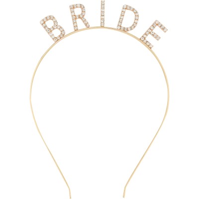 Altın Gold Renk Bekarlığa Veda Kristal Taş Bride Tacı İthal Altın Gold Renk Bekarlığa Veda Kristal Taş Bride Tacı İthal