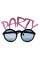 Party Yazılı Simli Pembe Renk Parti Gözlüğü Party Yazılı Simli Pembe Renk Parti Gözlüğü