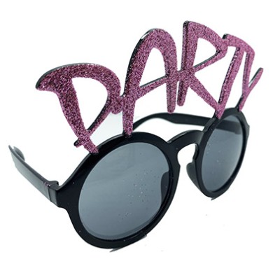 Party Yazılı Simli Pembe Renk Parti Gözlüğü Party Yazılı Simli Pembe Renk Parti Gözlüğü