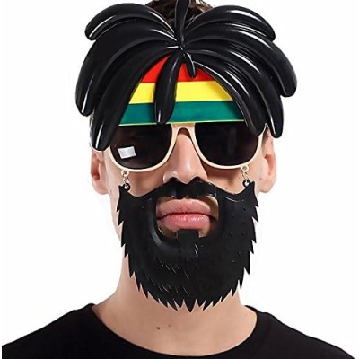 Rasta Peruklu Bob Marley Parti Gözlüğü Rasta Peruklu Bob Marley Parti Gözlüğü