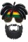 Rasta Peruklu Bob Marley Parti Gözlüğü Rasta Peruklu Bob Marley Parti Gözlüğü