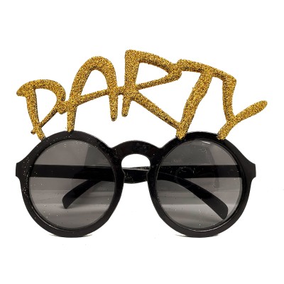 Altın Simli Party Yazılı Parti Gözlüğü Show Altın Simli Party Yazılı Parti Gözlüğü Show