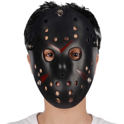 Siyah Kırmızı Çizgili Jason Hannibal Maskesi Siyah Kırmızı Çizgili Jason Hannibal Maskesi