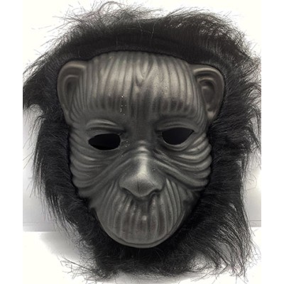 Siyah Eva Goril Maskesi Peluş Tüylü Orangutan Model Siyah Eva Goril Maskesi Peluş Tüylü Orangutan Model
