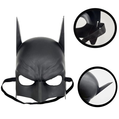 Siyah Çocuk Batman Maskesi Lastikli Siyah Çocuk Batman Maskesi Lastikli