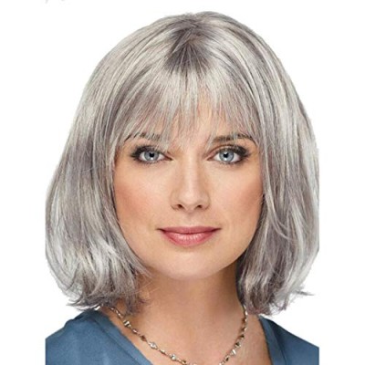 Gri Renk Kısa Saç Yaşlı Peruk Teyze Peruğu Gri Renk Kısa Saç Yaşlı Peruk Teyze Peruğu