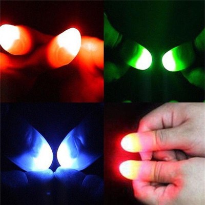 Led Işıklı Renkli Sihirli Parmak Şaka Led Işıklı Renkli Sihirli Parmak Şaka