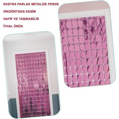 Ekstra Metalize Rose Gold Disko Kapı Perdesi Ekstra Metalize Rose Gold Disko Kapı Perdesi
