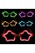 Yıldız Glow Partisi Gözlüğü 12 Adet Yıldız Glow Partisi Gözlüğü 12 Adet