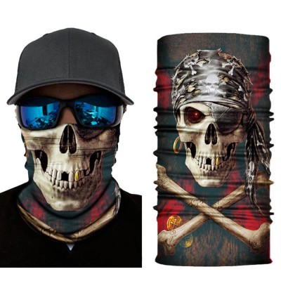 Siyah Korsan Kafatası Baskılı Buff Bandana 30x48 cm Siyah Korsan Kafatası Baskılı Buff Bandana 30x48 cm