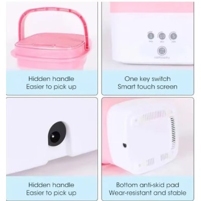 Pembe Katlanabilir Mini Çamaşır Makinesi Pembe Katlanabilir Mini Çamaşır Makinesi