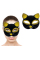 Siyah Renk Gold Simli Kedi Maskesi Siyah Renk Gold Simli Kedi Maskesi