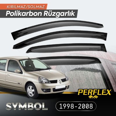 Renault Symbol 1998-2008 Cam Rüzgarlığı V2 Düz Renault Symbol 1998-2008 Cam Rüzgarlığı V2 Düz