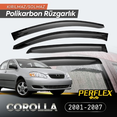 Toyota Corolla 2001-2007 Cam Rüzgarlığı V2 Düz Toyota Corolla 2001-2007 Cam Rüzgarlığı V2 Düz